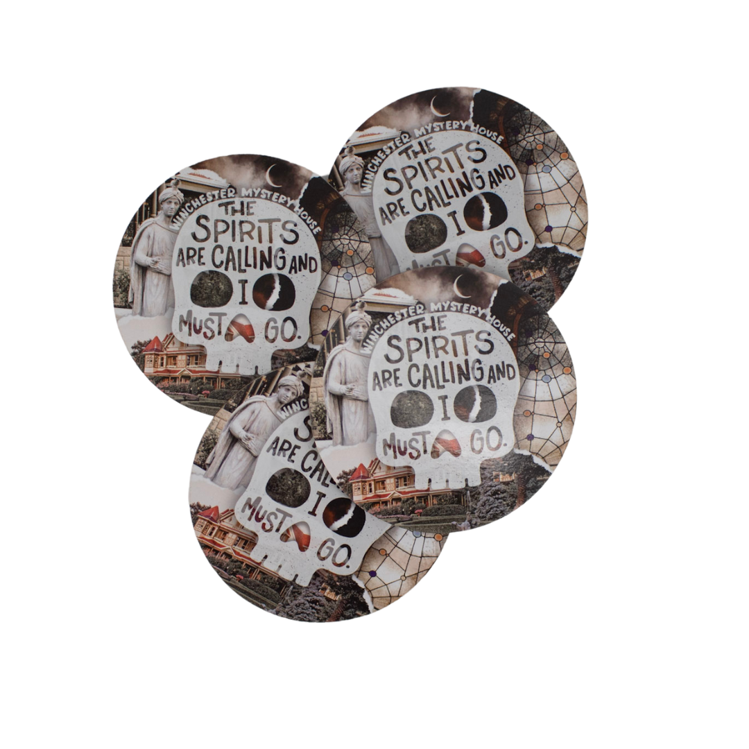 The Spirits Are Calling Coaster Set