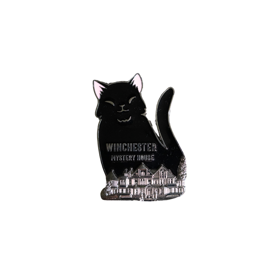 Winchester Mystery House Black Cat Magnet
