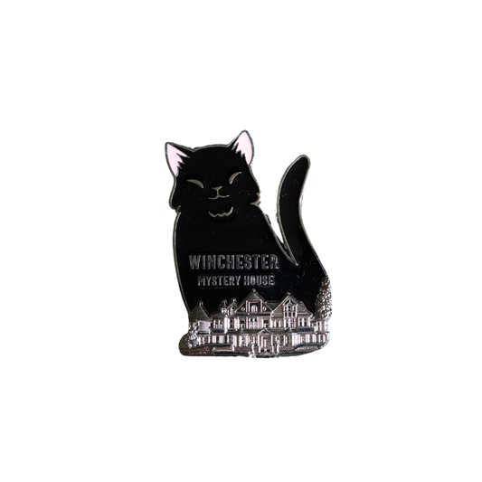 Winchester Mystery House Black Cat Magnet