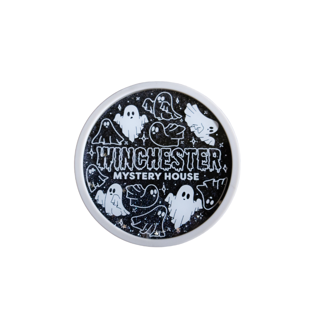 Glitter Ghost Coaster/Magnet