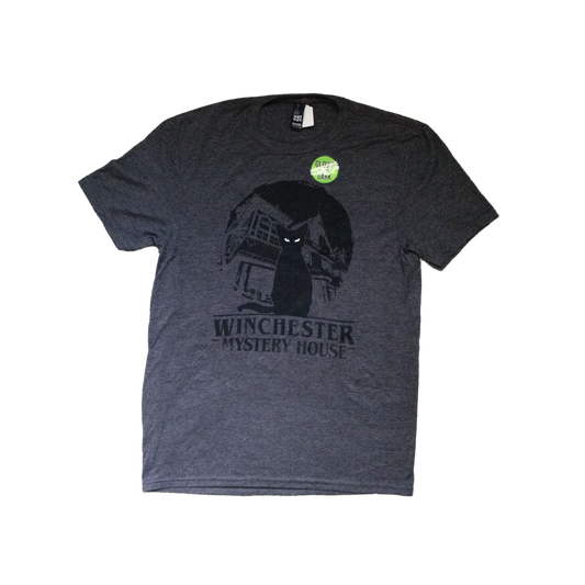 Winchester Mystery House Cat Tee (Glow-in-the-Dark Eyes)
