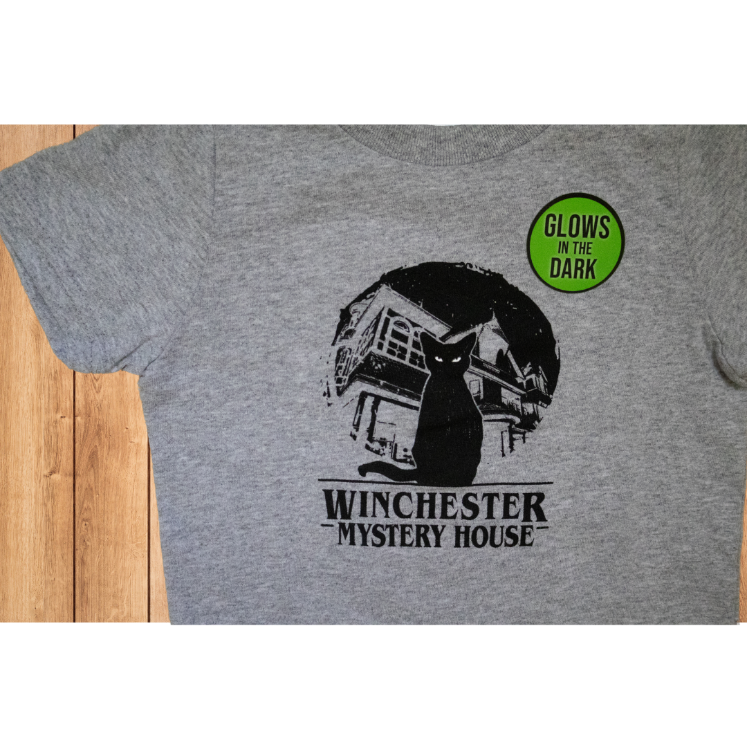 Winchester Mystery House Black Cat Tee - Toddler (Glow-in-the-Dark Eyes)