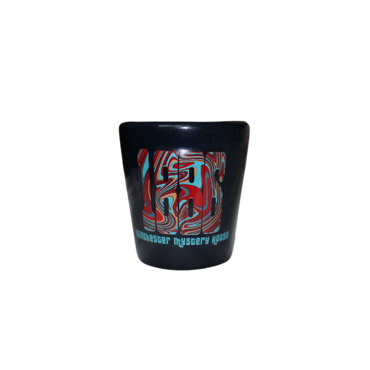Winchester Mystery House Retro Groovy Shot Glass
