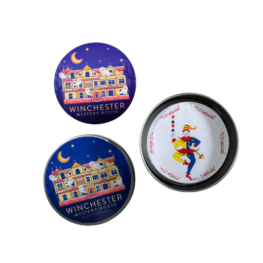 Winchester Mystery House Circle Playing Cards (+ Sticker Included)