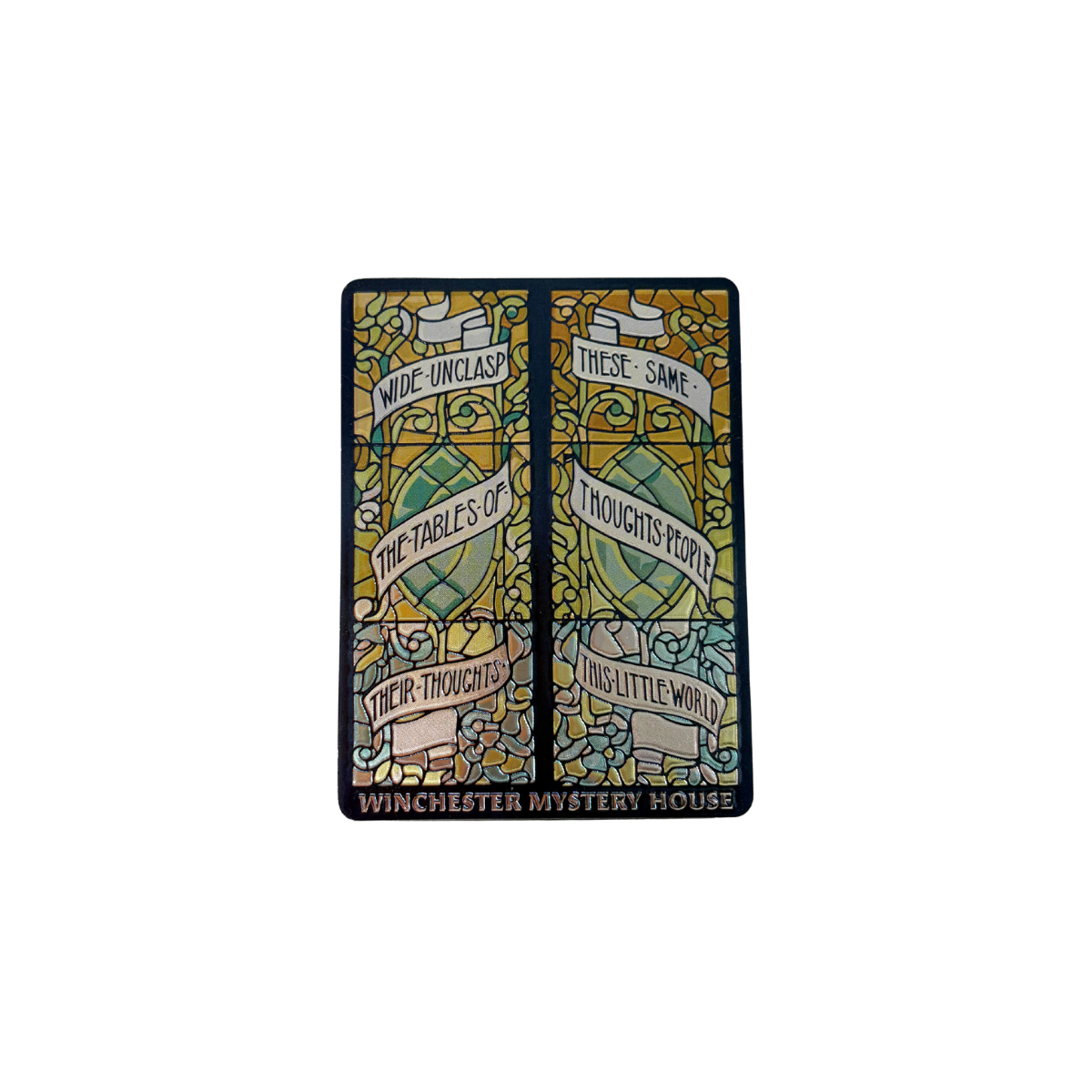 Shakespeare Quote Stained Glass Window Magnet