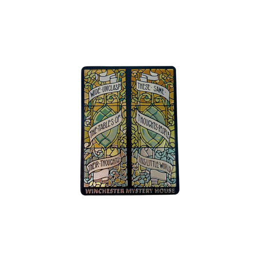 Shakespeare Quote Stained Glass Window Magnet