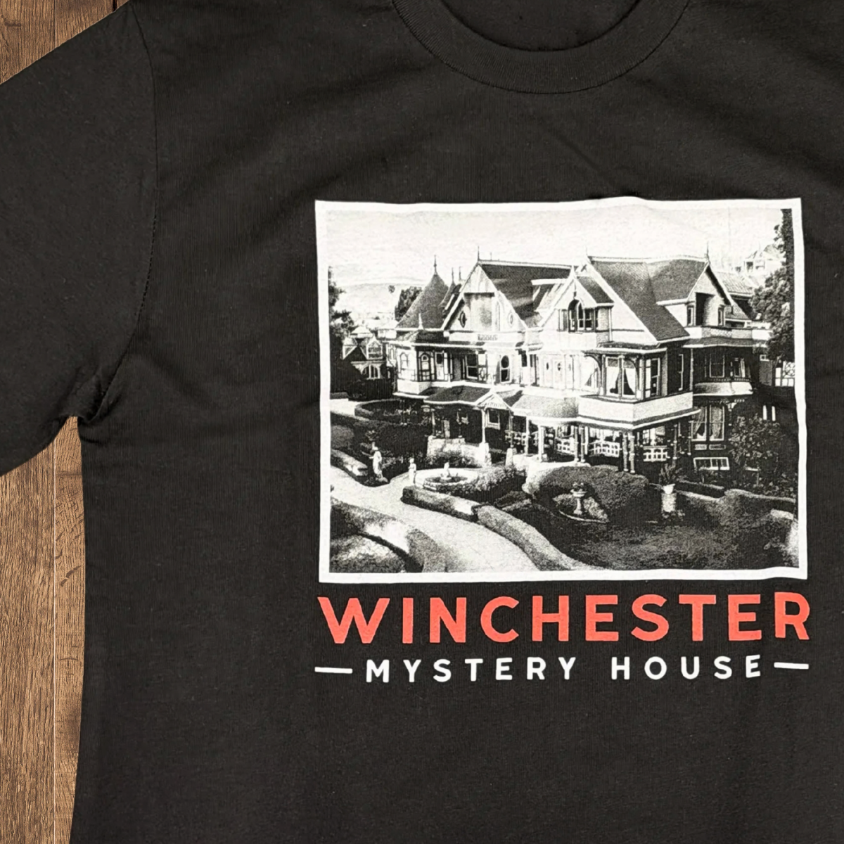 Winchester Mystery House Vintage Postcard Tee