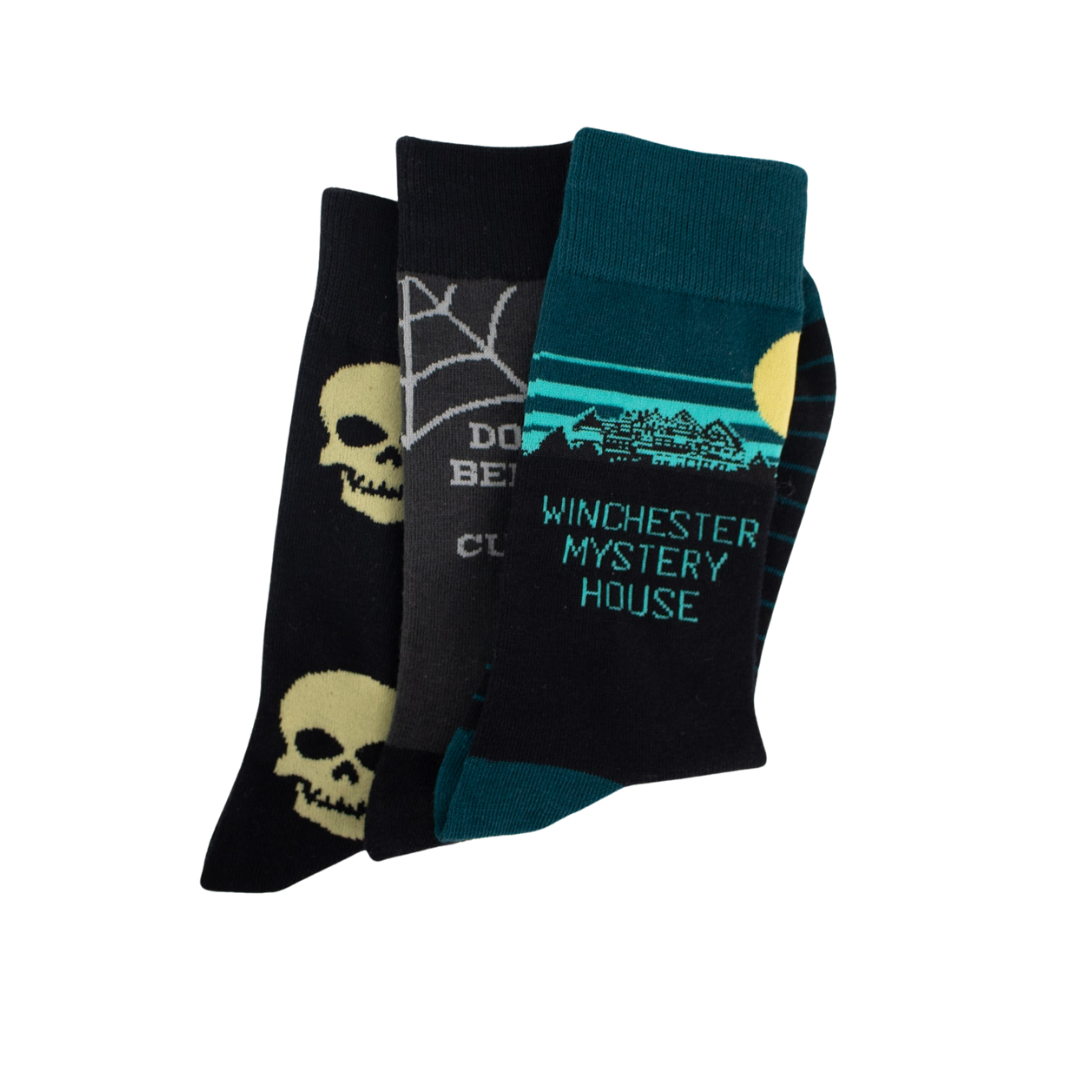 Winchester Mystery House Socks (Unisex Sizing, Multiple Designs Available)