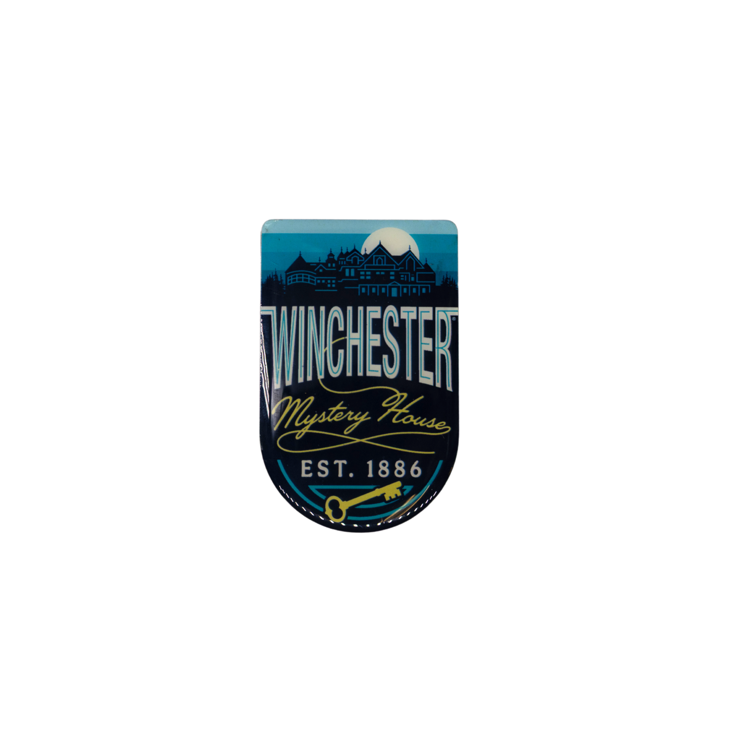 Winchester Mystery House Retro Magnet