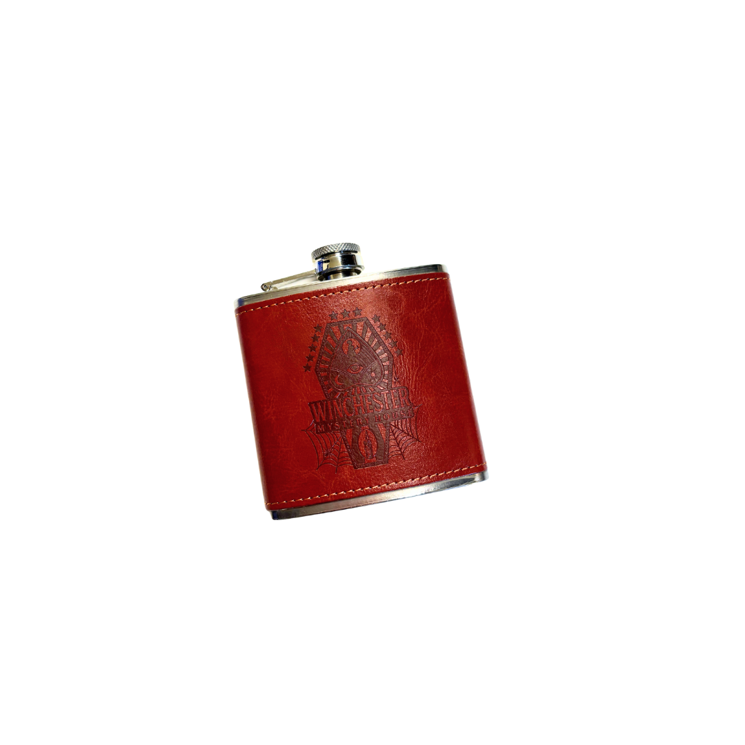 Winchester Mystery House Leather Flask