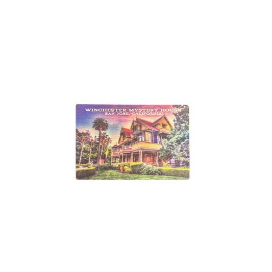 Winchester Mystery House Historic Photo Wooden Magnet