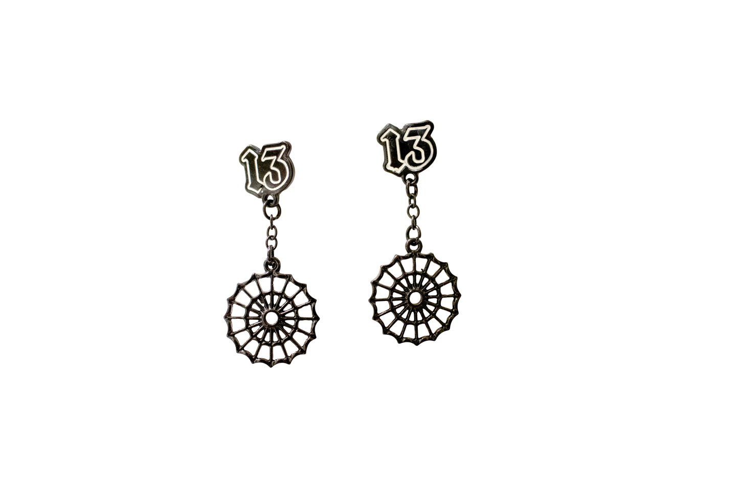 Thirteen Spider Web Earrings