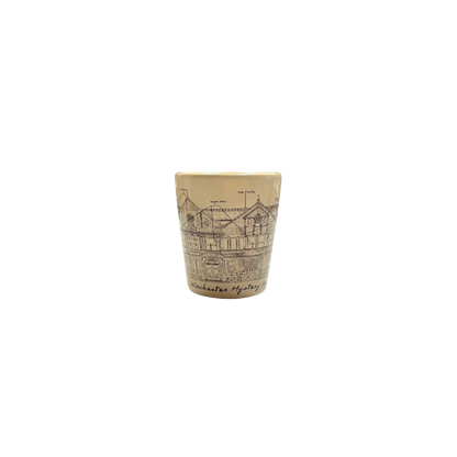 Winchester Mystery House Architectural Sketch Shot Glass