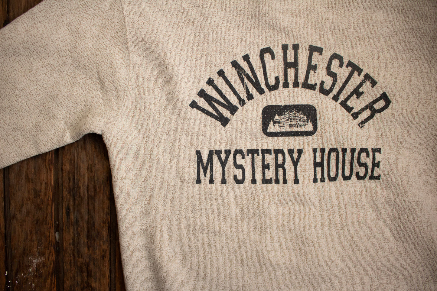 Winchester Mystery House Textured Crewneck - Cream