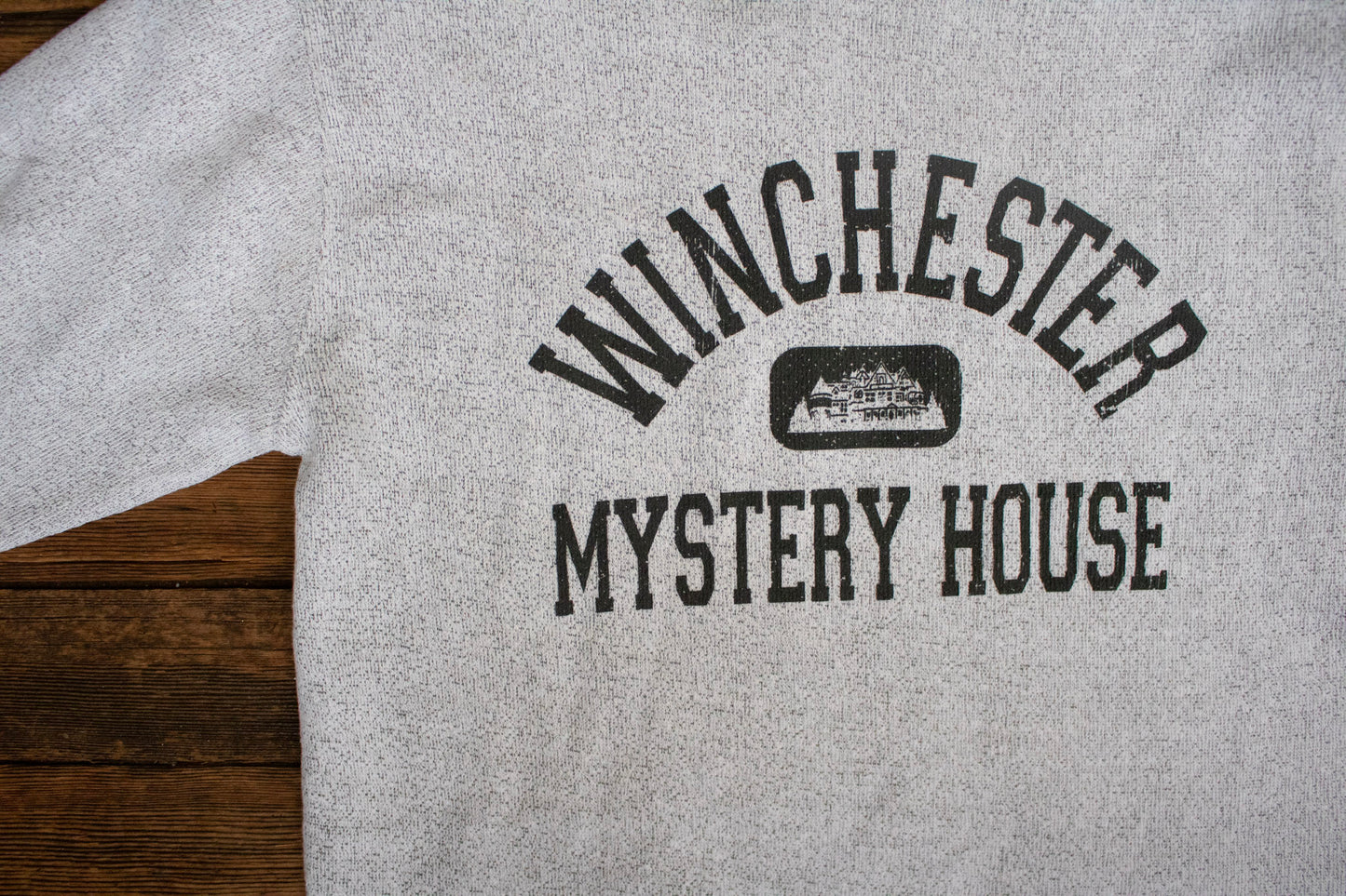 Winchester Mystery House Textured Crewneck - Grey