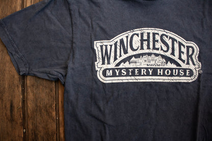 Winchester Mystery House Vintage Logo Tee - Denim