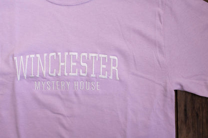 Winchester Mystery House Embroidered Tee - Lilac