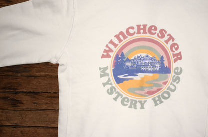 Winchester Mystery House White Retro Zipup