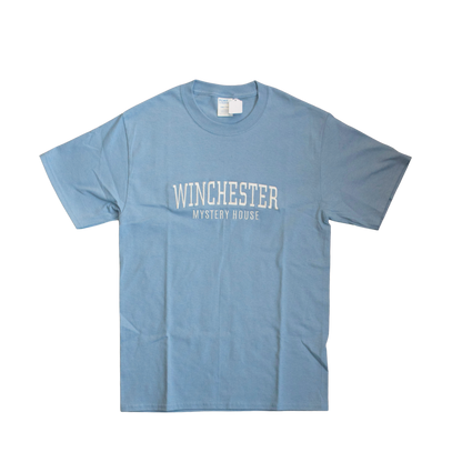 Winchester Mystery House Embroidered Tee - Light Blue