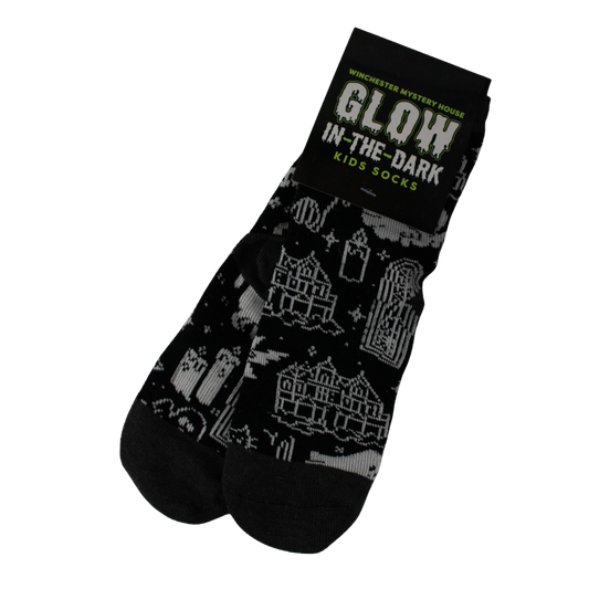 Winchester Mystery House Kids Glow In The Dark Socks