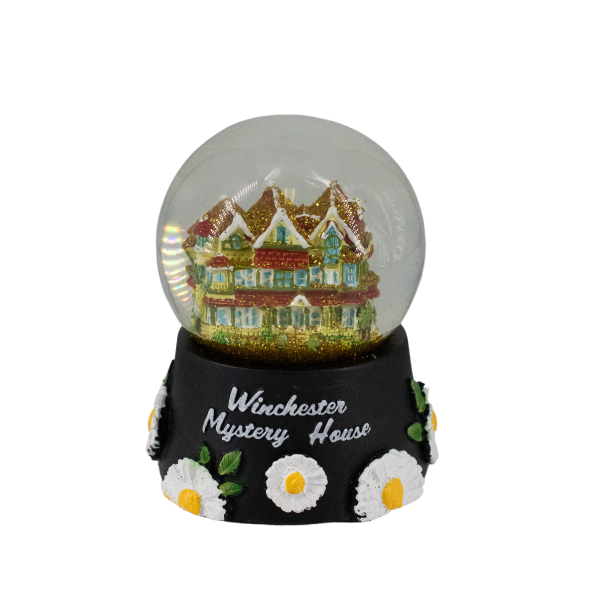 Winchester Mystery House Floral Snow Globe