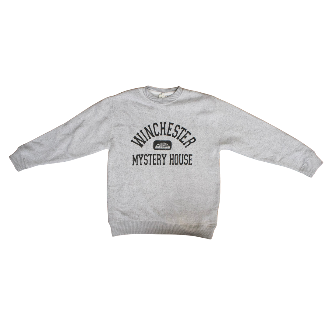 Winchester Mystery House Textured Crewneck - Grey