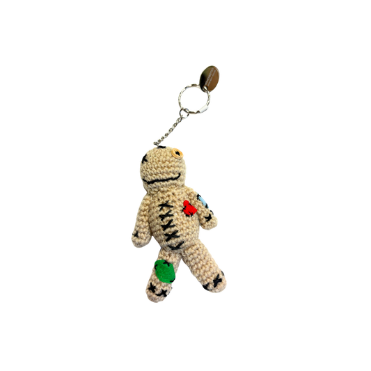 Crocheted Voodoo Doll Keychain