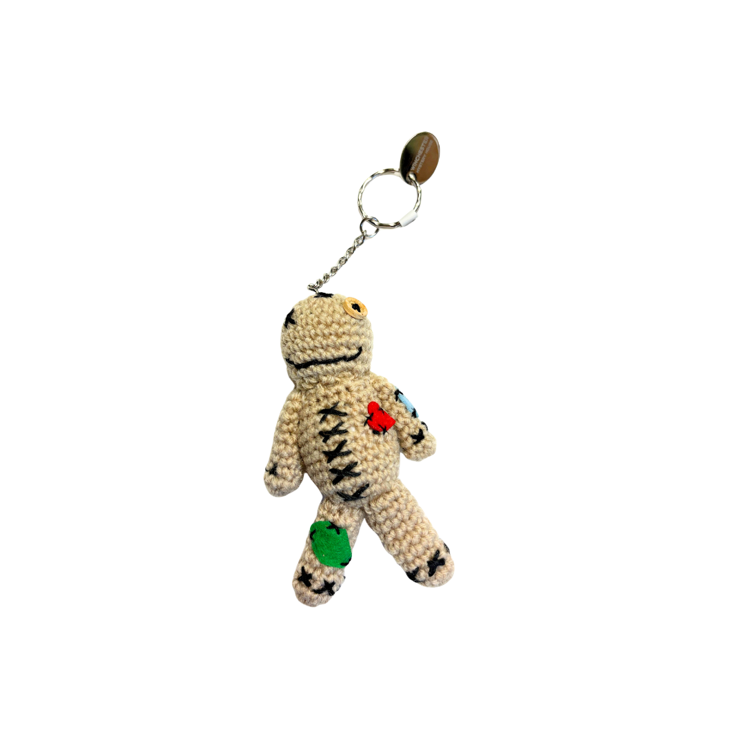 Crocheted Voodoo Doll Keychain