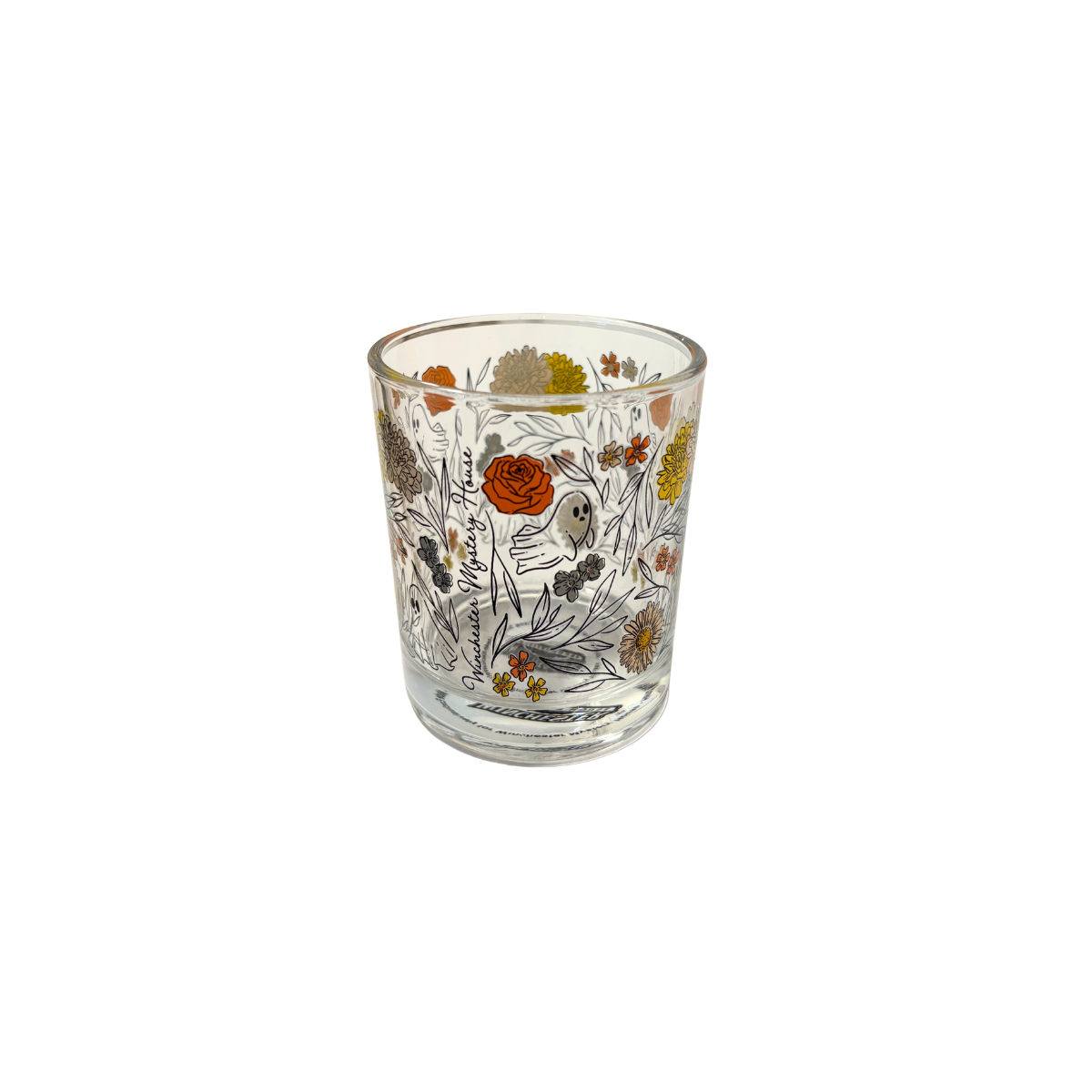 Winchester Mystery House Floral Ghost Glass