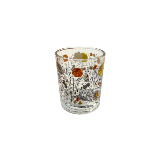 Winchester Mystery House Floral Ghost Glass