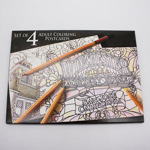 Winchester Mystery House Adult Coloring Postcards